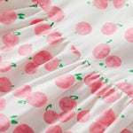 pureborn Baby Girls Woven Dress Short Sleeve Cotton Playwear Dresses Peach 0-3 Months