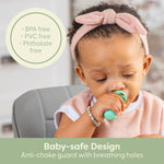 UpwardBaby Silicone Baby Spoons Self Feeding 6 Months - Feeding Essentials, Baby Led Weaning Supplies, BPA Free, Chewable Toddler Utensils with Anti Choke Barrier
