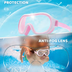 Aegend 2 Pack Swim goggles for Kids 3-15, Anti-Fog Anti-UV Wide Vision Waterproof, No leak Swimming goggles for Boys Girls