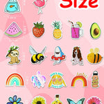 200Pcs Water Bottle Stickers for Kids, Cute Stickers for Water Bottles, Vinyl Waterproof Aesthetic Laptop Sticker Pack Classroom Prizes Skateboard for Kids Teens Girls Students (Cute-200pcs)