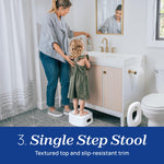 Chicco 3-in-1 Potty Training System, Toddler Training Potty, Toilet Topper, Step Stool, Easy-Clean, Anti-Slip Base, Adjustable Spray Shield