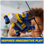 PAW Patrol: Air Rescue Chase Action Figure & Hero Helicopter Toy with Projectile Launcher & 2 Projectiles, Kids Toys for Boys & Girls Ages 3+