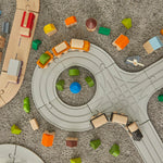 PlanToys® Hybrid Train Wooden Montessori Vehicle Toy | Early Movement, Imagination and Practical Life Exploration | Eco Friendly Train Set for Meaningful Play