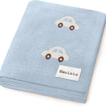 Baby Swaddle Blanket - 100% Luxury Cotton Knit Soft Cozy Lightweight Unisex Receiving Stroller Quilt Blanket for Shower Gift Registry for Newborns Infants Toddlers (Sheep - Khaki)