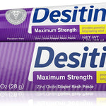 Desitin Maximum Strength Baby Diaper Rash Cream, 40% Zinc Oxide, Hypoallergenic No Added Parabens & Dyes, Protects & Relieves Baby’s Skin for Up to 12 Hours, Prevents Diaper Rash, 4.8 oz Tube