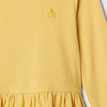 GAP Baby Girls Long Sleeve Peplum Tee French Almond 3YRS