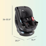 Chili Spin SI Rotating 2-in-1 Convertible Car Seat, Rear and Forward-Facing, No-Rethread Harness, Tested for Safety Standards (Dove)