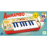 DJECO Animambo Synthesizer - Safe Music Instrument for Kids, Cute Educational Toddler Musical Toy for Motor Skills, Creativity, Imagination & Rythym - Toys for 3+ Years Girls & Boys