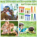 Halloscume 48 Pack Insect Bug Viewer Kit for Kids with Tweezers Explorer Outdoor Set Bug Catcher Containers for Insects Magnifying Box Observation Kit for Science Nature Exploration Collecting