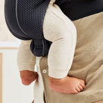 BabyBjörn Baby Carrier Mini, Anthracite, 3D Mesh | Newborn Carrier (7-25 lbs), Ergonomic, Easy-to-Use