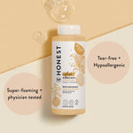 The Honest Company Foaming Bubble Bath | Gentle for Baby | Naturally Derived, Tear-free, Hypoallergenic | Citrus Vanilla Refresh, 12 fl oz