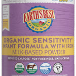 Earth's Best Organic Sensitivity Infant Formula for Babies 0-12 Months, Reduced Lactose Powder Formula with Iron, Omega-3 DHA, and Omega-6 ARA, 32 Ounce Value Container