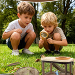 Wooden Bug Catcher Kit for Kids, Outdoor Explorer Nature Discovery Set with Butterfly Net, Bug Habitat & Magnifying Glass, Backyard Camping Outdoor Toys, Ages 3–12, Also Suitable for Toddlers