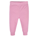 Gerber Baby Girls Multi-Pack Active Pants Set, pink/black/gray, 6-9 Months