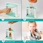 Infantino Squeeze Station for Homemade Baby Food, Pouch Filling Station for Puree Food for Babies and Toddlers, Dishwasher Safe and BPA-Free
