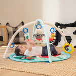 Ingenuity Baby Einstein Farm Explorers Happy Harvest Touch & Feel Baby Play Gym & Mat with 5 Removable Toys, 20+ Songs & Sounds, Ages 0+ Months