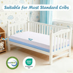 Vomiliku Crib Mattress Dual Sided Memory Foam Baby Toddler Bed Mattress, 52" x 27.6" x 5.5" Soft Breathable Mattresses