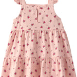 Little Planet by Carter's Girl Dress Made with Organic Cotton, Blush Floral, 9M