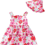 Newborn Infant Baby Girl Dress Toddler Girl Clothes Halter Backless Sleeveless Flower Sundress Summer Dresses for Girl