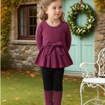 Baby Girl Outfits Infant Clothes Long Sleeve Cute Tops T Shirt Sweatpants Casual Pants 2 Piece Set 6 9 12 Month Baby Clothes Kids Girl Clothing Rose Black