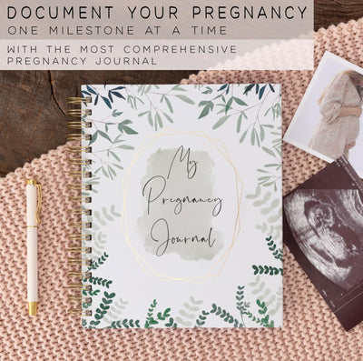 Pregnancy Journal for First Time Moms | Weekly Pregnancy Tracker & Baby Book | 200-Page Maternity Journal | Pregnancy Must Haves Keepsake Gift | Premium Hardcover Pregnancy Book for Expecting Moms