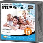 Utopia Bedding Waterproof Mattress Protector Queen Size, Premium Terry Mattress Cover 200 GSM, Breathable, Fitted Style with Stretchable Pockets (White)