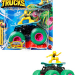 Hot Wheels Monster Trucks Set, 1 Toy Truck in 1:64 Scale & 1 Crushable Car, Vehicle Play for Kids & Collectors (Styles May Vary)
