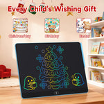 16 Inch Large LCD Writing Tablet for Kids, Colorful Reusable Electronic Doodle Board with Stylus, Educational Drawing Pad for Math Practice & Learning, Travel Essential Toys for Boys Girls (Blue)
