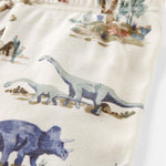 little planet by carter's Baby 2-Piece Pajamas Made with Organic Cotton, Beige Prehistoric Print, 3T