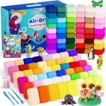 Air Dry Clay 66 Colors, Modeling Clay for Kids, DIY Model Magic Clay, Molding Clay Kit with Sculpting Tools, Non-Sticky Soft and Super Light, Arts and Crafts Gift for Boys Girls Kids.