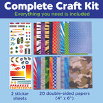 Creativity for Kids Paper Airplane Squadron - Create 20 Paper Airplanes, Mini Craft Kit for Boys, Great Spring Crafts and Gift for Boys, Kids Activities (Ages 6+)