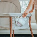 Chicco LullaGo Anywhere LE Portable Bassinet with Canopy, Waterproof Mattress and Fitted Sheet, Travel Bassinet for Baby Includes Carry Bag, Serene/Beige