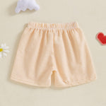Karuedoo Toddler Baby Boy Girl Shorts Gingham Plaid/Seersucker Shorts Summer Casual Elastic Waist Shorts Pants Bottoms (Seersucker-Yellow, 9-12 Months)