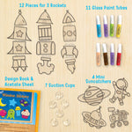 Imagimake Window Art for Kids - Rocket | Suncatcher Kits for Boys, Arts and Crafts for Ages 5-7 | Toys for Boys & Girls Ages 6-8-10-12 | Birthday Gifts for 5 6 7 8 9 10 11 12 Years Old Boys & Girls