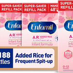 Enfamil A.R. Baby Formula, Added Rice Starch Formula to Reduce Reflux & Spit-Up, DHA for Brain Development, Probiotics to Support Digestive & Immune Health, Baby Milk, 30.4 Oz Box, 4 Count