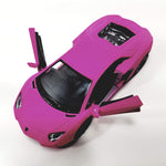 Kinsmart HOT Pink Matte Aventador LP-700 138 O Scale Diecast Car, Small