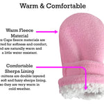 N'Ice Caps Baby Toddler Mittens Kids 2 Pairs Fleece Gloves Winter Warm Sherpa Lined Pack (Pink/Fuchsia Pack - Infant No Thumbs, 6-18 Months)