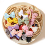 doboi 30PCS Baby Girls Headbands Hair Bows Nylon Grosgrain Ribbon Hairbands Solid Color Handmade Hair Accessories for Newborn Infant Toddlers Little Girl and Kids