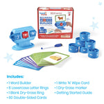 hand2mind Beginning Word Builder, CVC Word Games, Spelling Toys for Kids 3-5, Learning How to Read, Sight Words Flash Cards, Kindergarten Learning Activities, Science of Reading Manipulatives