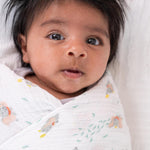 aden + anais Essentials Muslin Swaddle Blankets, Newborn Receiving Blanket for Swaddling, 100% Cotton Baby Swaddle Wrap, 2 Pack, Disney + Friends