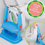 Cocomelon 1st Training Seat Step Up Potty, Upgrade Toddler Toilet Training Seat for Kids Boys Girls, 2 in 1 Potty Training Toilet, Splash Guard Anti-Slip Pad Step Stool