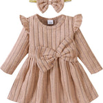 Mioglrie Baby Girl Dress Toddler Girls' Dresses 3 6 9 12 18 24 Months 2t 3t Girls Clothes Fall Winter Outfits