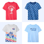 Garanimals Baby & Toddler Boy Car Tees - Short Sleeve Tees - Kid's Casual Crew Neck - Size 0-3 Months - Bright Red, Light Grey, Blue - 4 Pack