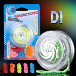 MAGICYOYO D1 GHZ Plastic Yoyo for Kids Beginners, Responsive Yoyo Professional for 2a Trick, Loop yo yo for Entry-Level Players (Glitter Crystal)