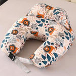 BATTOP Nursing Pillow for Breastfeeding with Removable Cover, Feeding Pillow for More Support for Mom, Adjustable Waist Strap Breastfeeding Pillow, Bottle-Feeding