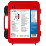 Be Smart Get Prepared First Aid Kit Hard Red Case 326 Pieces Exceeds OSHA ANSI Guidelines 100 People. Office, Home, Car, School, Emergency, Survival, Camping, Hunting and Sports, FSA / HSA Approved
