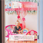 Delta Children - Disney Princess Plastic Sleep and Play Toddler Bed with Canopy, Pink
