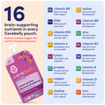 Cerebelly Baby Food Pouches, Veggie Purees for Toddlers, No Added Sugar, Fiber, Non-GMO, 4 Ounce BPA-Free, Sweet Potato Blends, 24 Count