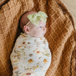Copper Pearl Swaddle Blankets for Newborns | Soft Stretchy Receiving Blankets for Boys and Girls | Large 46 x 46 Inch Baby Blankets | Lightweight and Breathable Swaddles | Angelique