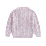 Curipeer Baby Girls Cable Knitted Cardigan Multicolored Toddler Girls Outfits Sweaters for Autumn and Spring 3T Pink-Purple